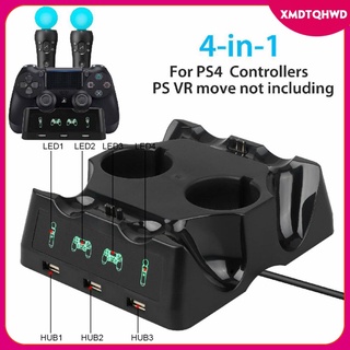 soporte de alimentación 4 en 1 para controladores ps4/move/ps4 vr