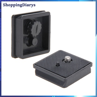 (shoppingDiarys) 1x placa de liberación rápida QR Compatible con trípode Weifeng 330A E147 negro