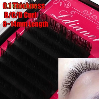 FEROCIOUS High Quality Lash Extension Professional Individual Lashes False Eyelashes Natural Long Woman's Fashion B C D Curl Handmade Faux Mink Hair