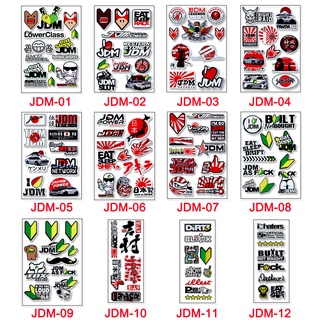 Jdm - pegatinas reflectantes para motocicleta, impermeables, para motocicleta, motocicleta, decoración de coche (2)