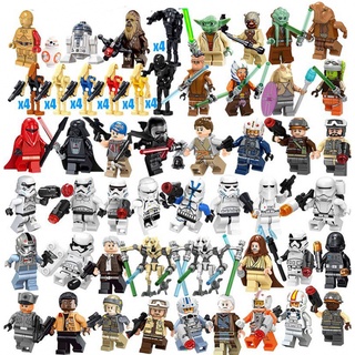 Minifiguras Lego De Star Wars 73 Piezas Yoda Darth Vader Mandalorian Bloques De Construcción