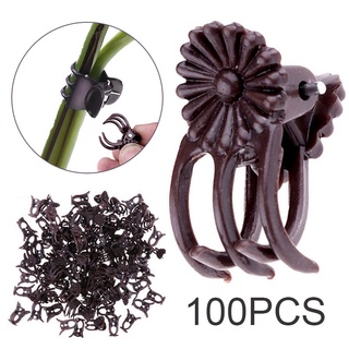 100 pzs Clips de plástico para injerto de vid/soporte de flores/perlos plásticos/herramienta de fijación ☆Gogohomemall