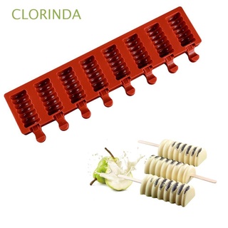 CLORINDA Striped Molds Summer Tools Moulds Kithchen Ice Cube DIY Ice Lolly Ice Cream Maker Dessert Tray/Multicolor
