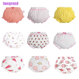 [twogrand] 3 piezas/lote bebé ropa interior de algodón bragas niñas lindo calzoncillos verano pantalones cortos