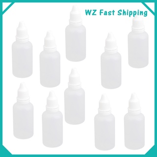 (gran Venta) 10 piezas botellas vacías De Plástico recargables blancas De Plástico desmontables contenedor De ojos herramientas Líquidos-capacidad (7)
