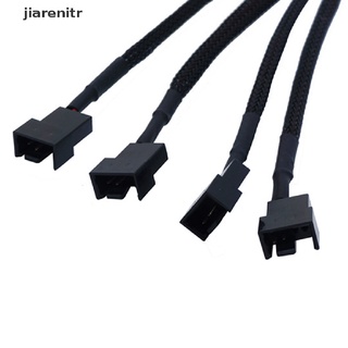 [jiarenitr] Cable Adaptador Divisor De Ventilador De Computadora De 4 Vías 3Pin/4Pin Molex De Cobre 12V .