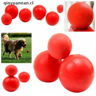 [qinyuannan] pelota de goma sólida indestructible para mascotas, gato, perro, entrenamiento para masticar, juguete cl