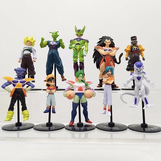 10 unids/set Anime Dragon Ball Z juguetes GT figuras de acción Crazy Party 10CM Son Goku PVC Dragonball figuras mejor (1)