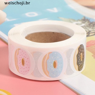 Wei 500 pzs stickers De masa De 8 Modelos Deliciosos para hornear pasteles adhesivos Etiqueta De pan hornear