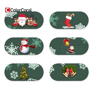 Colorcoral - cubierta de cámara para portátil, diseño de cámara web, diseño de cámara web, bloqueador de cámara de teléfono, navidad