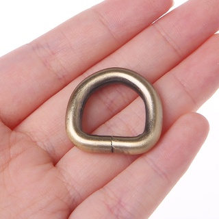 mon 10pcs 15 mm metal bolso de cuero bolso correa cinturón web d anillo hebilla cierre (2)