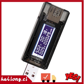 hl usb probador voltímetro 4v-30v pantalla de tiempo móvil batería detector de energía