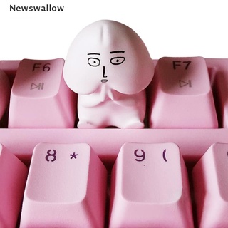 【NS】 Big Keycap Keyboard Accessories Mechanical Keyboard Pink Stereo Keycap 【Newswallow】