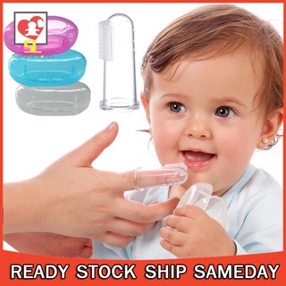 20 pzs cepillo de dientes de silicón suave para limpieza oral para bebés