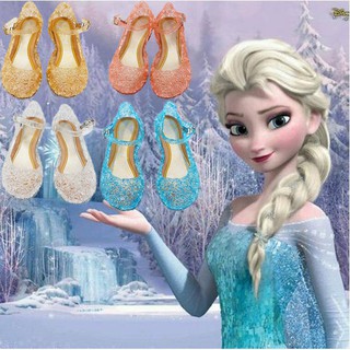Casute mujeres tacones altos Frozen Aisha princesa temporadas completas y verano niñas sandalias kchildren tacones altos cenicienta cristal brillante