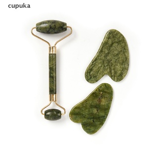 cupuka jade roller gua sha rascador facial levantamiento adelgazante anti-envejecimiento arrugas herramientas de masaje cl