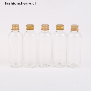 【cherry】 5pcs Plastic Bottle with Aluminum screw cap Cosmetic container travel 【CL】