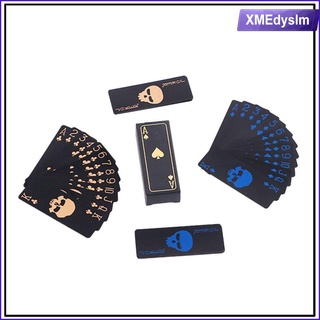 1 cubierta nueva cubierta de juegos de cartas de coleccin de naipes mate negro (1)