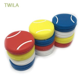 TWILA Tennis Accessories Tennis Racket Damper Racquet Sports Tennis Shape Vibration Dampeners Strings Dampers Anti-Shock Silicone for Racquetball for Players Tennis Staff Shock Absorber/Multicolor