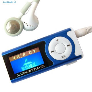 ivodiank Pequeño Reproductor De Música MP3 Mini Pantalla LCD Audio Recargable Para Fitness (2)