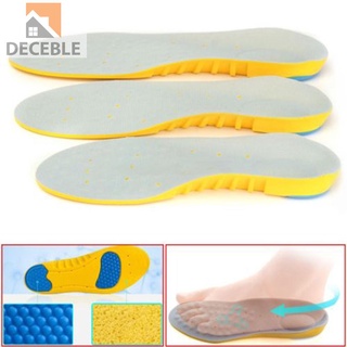 Deceble suave espuma de memoria ortopédica arco alivio del dolor apoyo zapatos plantillas insertar almohadillas