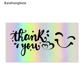 [bsb] 50 pzs/paquete gracias por apoyar a my business laser tarjetas de agradecimiento nuevo [baishangbest]