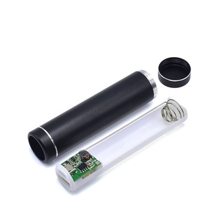 [Bdz] cilindro Multicolor Power Bank batería Shell 1x18650 con puerto de carga USB