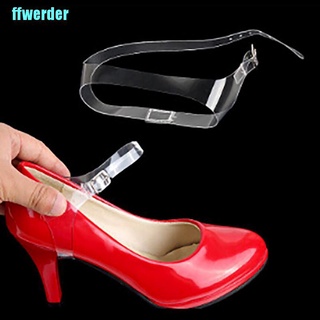 [ffwerder] 1Pair Shoe Strings Transparent Invisible High Heels Anti-Loose Ankle Straps