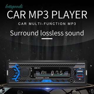 ▸Lotsgoods◂Alta calidad SWM-7811 solo DIN coche estéreo Bluetooth compatible con Radio auxiliar función de Control de voz✔