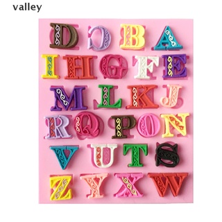 Valley 3D English Alphabet Silicone Fondant Mold Cake Chocolate Sugarcraft Cutter Mould CL
