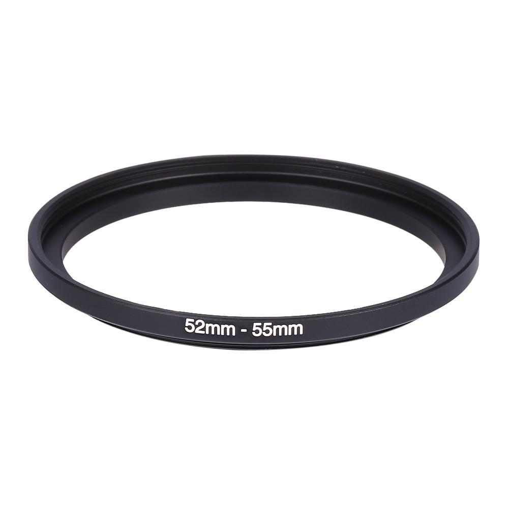 Up anillos 55 mm adaptador de lente 52-55 a Metal 52mm-55mm anillo negro 52mm filtro de paso