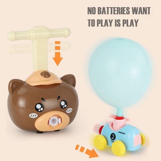 globo de animales de dibujos animados coche divertido inercial poder coche globo juguete para niños regalos marrón (2)