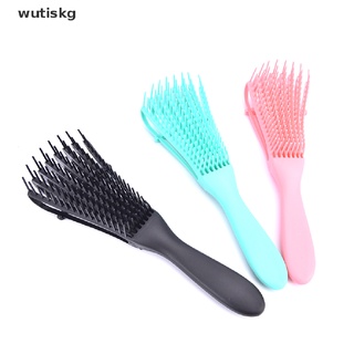 Wutiskg New Women Hair Scalp Massage Comb Detangle Hairbrush Wet Curly Hair Brush CL