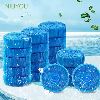 NIUYOU 1/10PCS Detergent Toilet Cleaner Bathroom Blue Bubble Automatic Air Freshener Household Aromatic Fresh Gel Magic Deodorant (1)