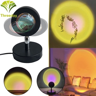 Sun/Sunset proyector lámpara USB LED atmósfera lámpara de pie ángulo ajustable pequeña luz de noche para el fondo del hogar (1)