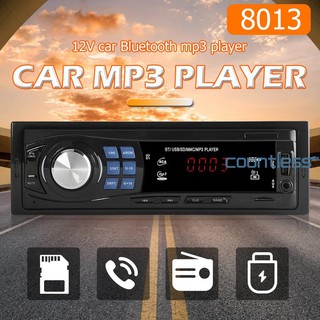 Cou solo DIN coche estéreo reproductor MP3 unidad de cabeza Bluetooth USB AUX Radio