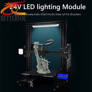 cob led tira de luz 24v bombilla actualización kit para creality ender-3 3s impresora 3d (3)