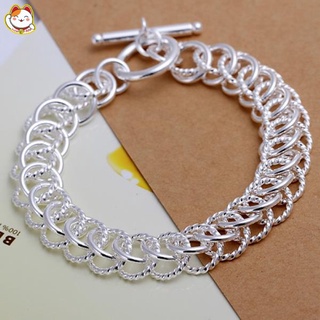 Nueva joyería de moda de plata esterlina 925 Centipede a cadena pulsera para Unisex hombre mujeres regalo