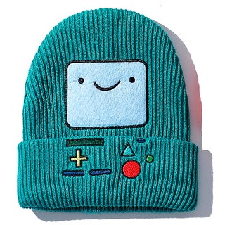 Popular otoño e invierno sombrero de punto aventura tiempo Unisex cálido sombrero de lana sonriendo cara Beanies