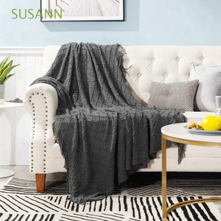 susann cozy throw warm home suministros manta chal 100% acryli ligero para sofá cama color sólido suave textil para el hogar/multicolor