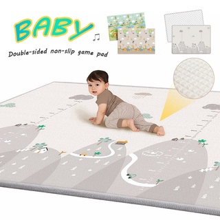 angdeni 200x180x1cm impermeable antideslizante niños juego de bebé gatear alfombrilla manta alfombra