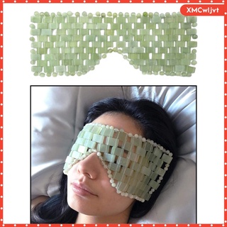 máscara de ojos de jade para calmar la fatiga de los ojos herramientas de masaje de belleza, alivio rápido y relajación