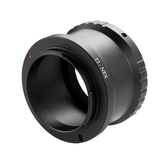 Aluminum Alloy T2-NEX Telephoto Mirror Lens Adapter Ring for Sony NEX E-Mount Cameras to Attach T2/T Mount Lens