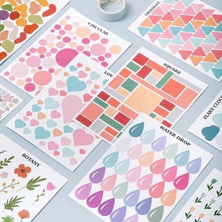 Colorful Heart Decorative Stickers