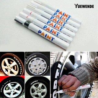 yue 12 colores impermeable para neumáticos de coche, goma de metal, rotulador de pintura permanente