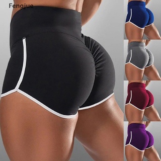 Fengjue 2020 nuevas mujeres gimnasio Fitness ajustado Yoga pantalones cortos de cadera elástico deportes Casual MY