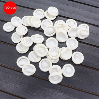 100PCS/SET Durable Natural Latex Anti-Static Finger Cots for Eyebrow Extension