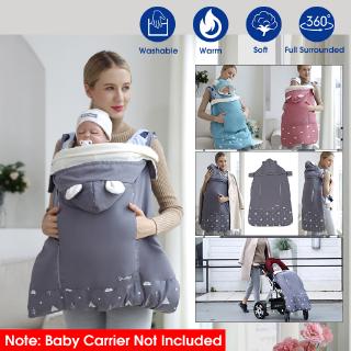 [multiuso, ajustable] 0-36 meses con capucha porta bebé capa otoño invierno bebé caliente capa cochecito cochecito manta (2)