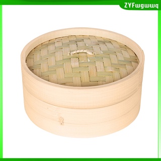 6\\\" cocina de bambú vaporizador cesta cocina para cocinar arroz bola de masa bocadillos (5)