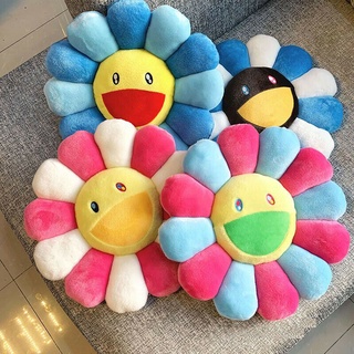 40cm Takashi Murakami Rainbow Flower Pillow Plush Colorful Stuffed Toy Gift (2)